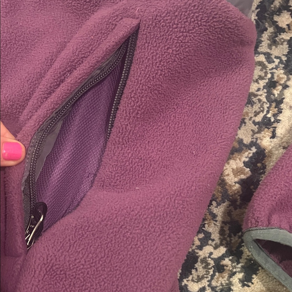The North Face Purple and Gray Hooded Jacket - Picture 3 of 8